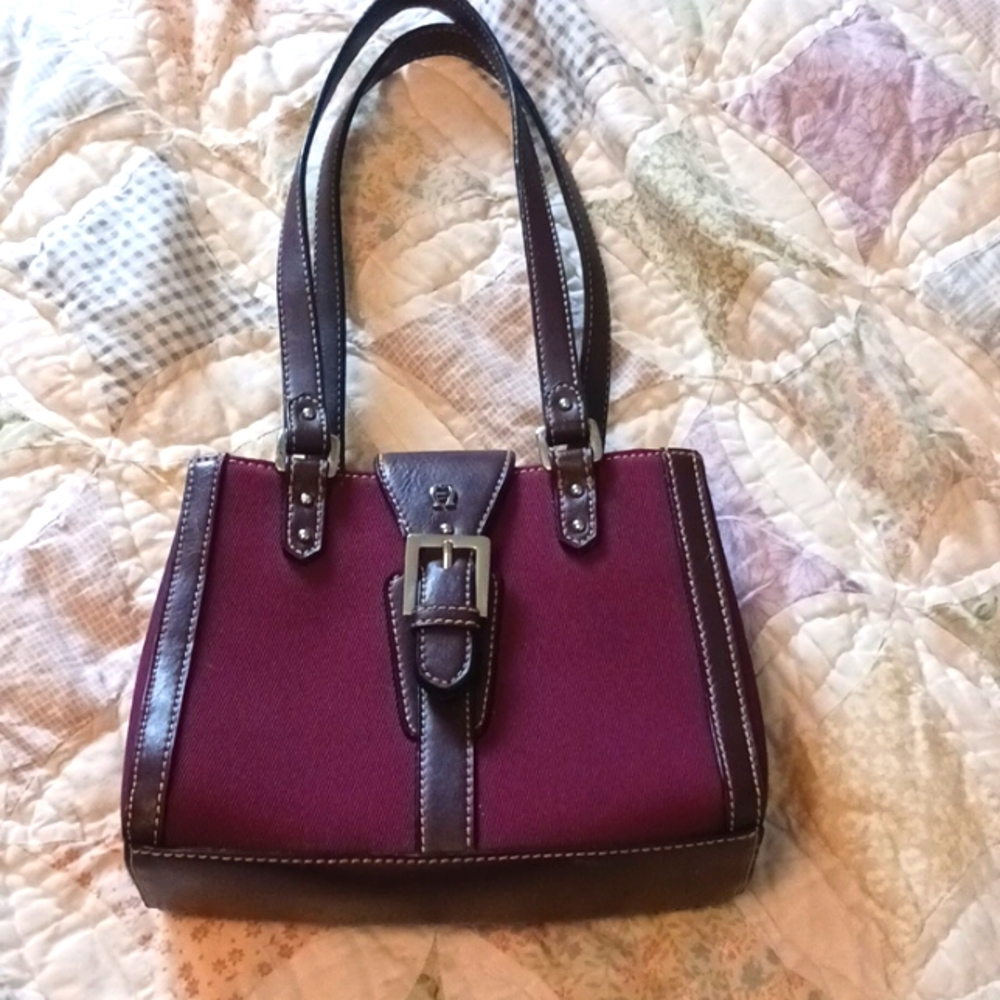 Etienne Aigner Woman's Wine colored Purse Hand Bag